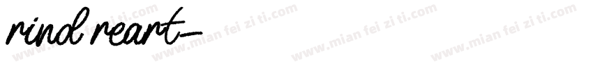 rind reart字体转换